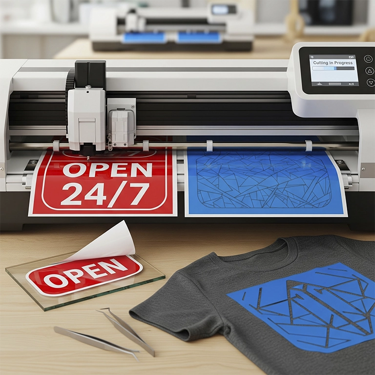 Corte de Vinilo (Textil y Adhesivo)