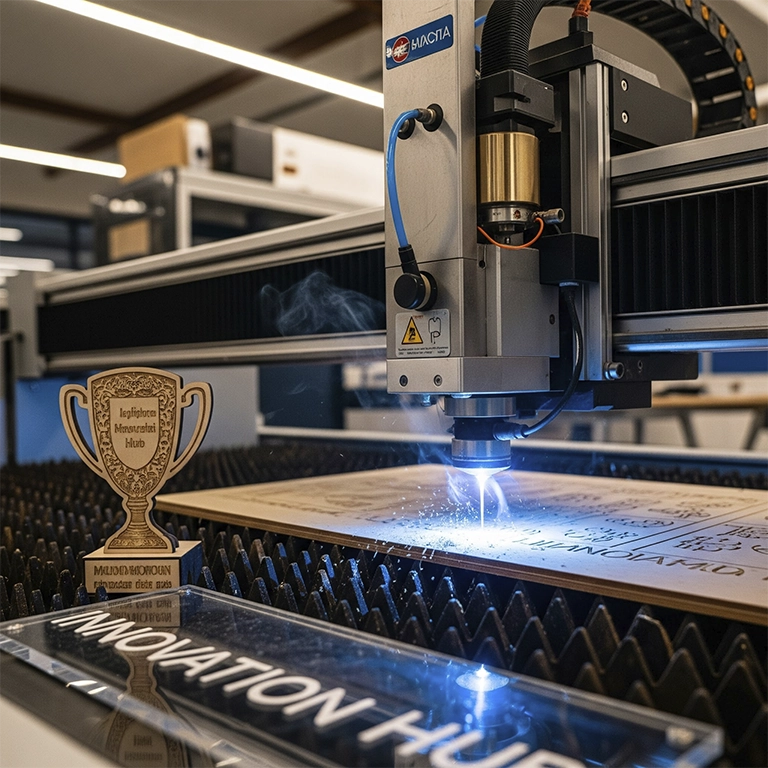 Grabado y Corte Láser en Materiales No Metálicos