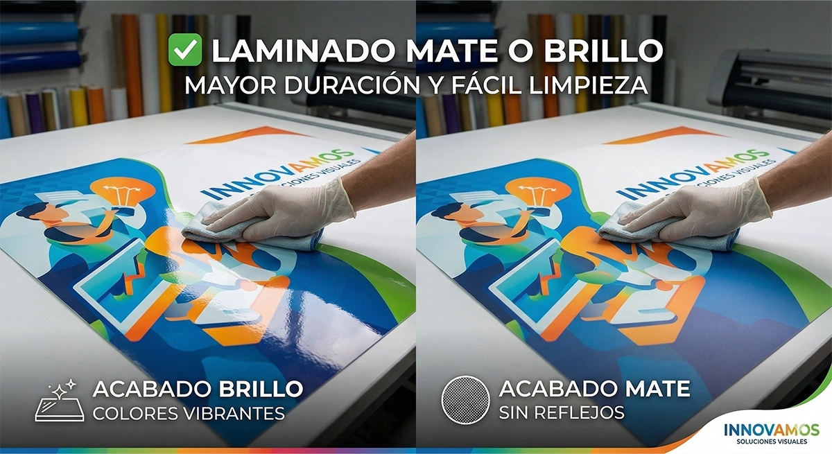 Laminado mate o brillo