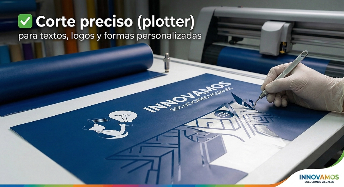 Corte preciso (plotter) para textos, logos y formas personalizadas
